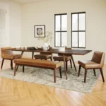 Chantel 56_ Leather Bench - Toscana Tan