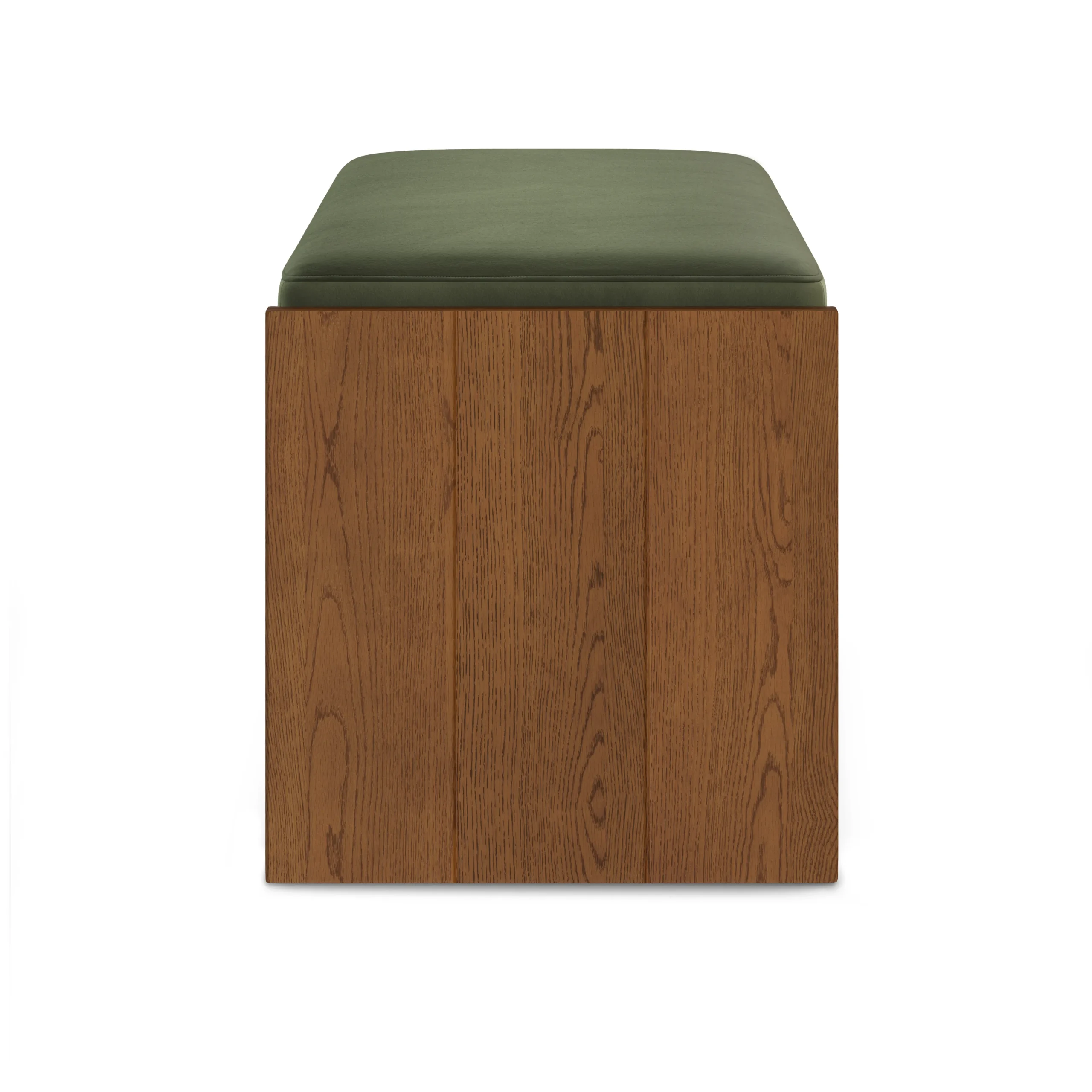 Cassie 56_ Velvet Bench - Smoked Oak and Hale Fir Green - Image 2