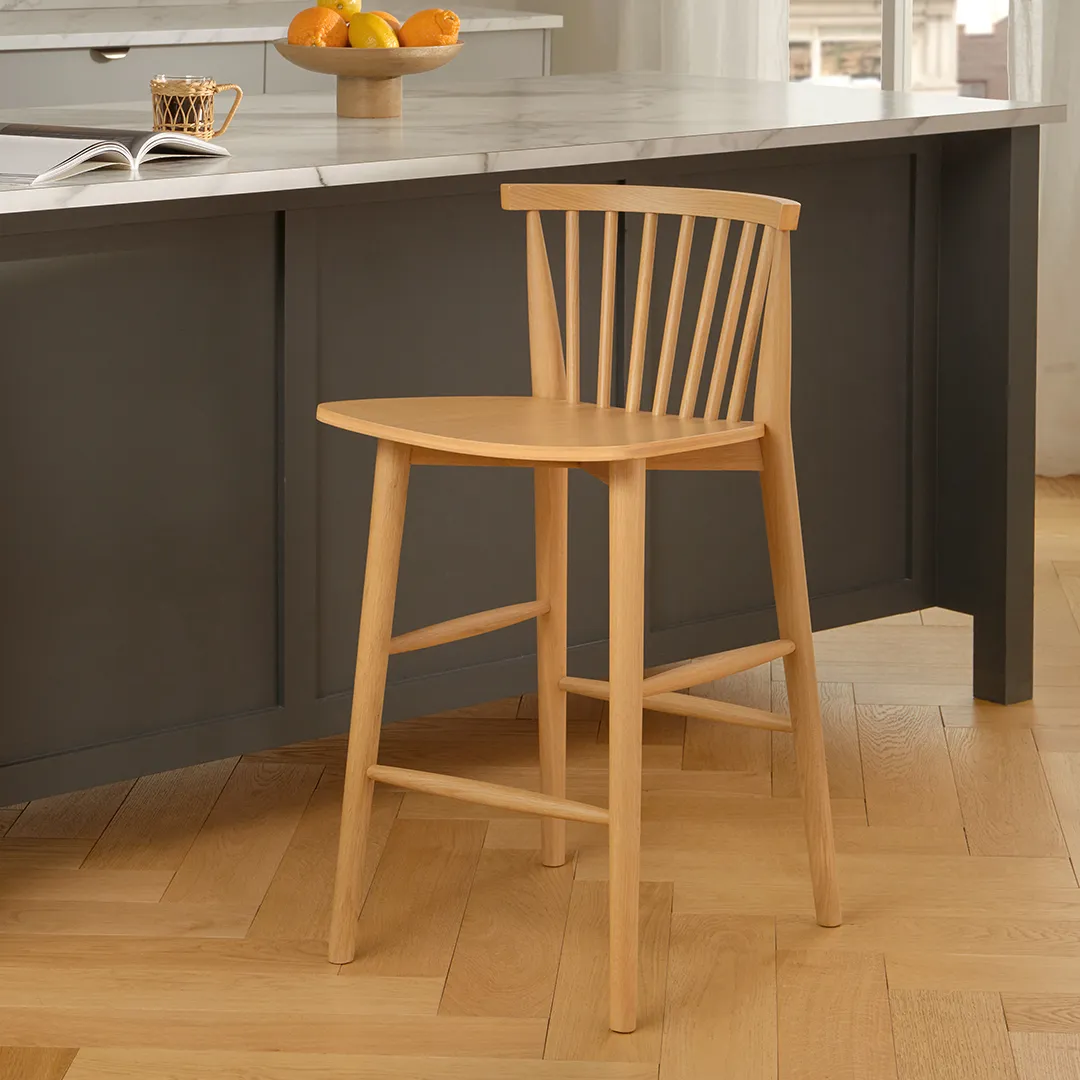 Rus Counter Stool - Light Oak - Image 2