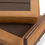 Ansa 54_ Leather Bench - Charme Tan