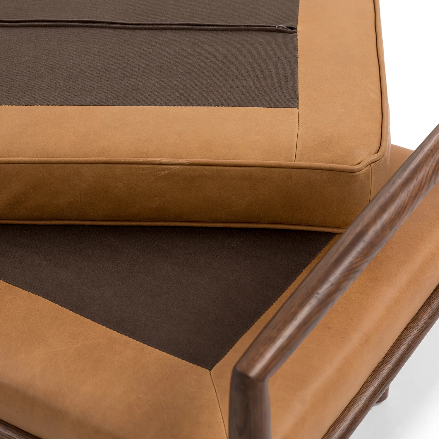 Ansa 54_ Leather Bench - Charme Tan - Image 2