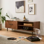 Nera 63_ Low Media Unit - Walnut