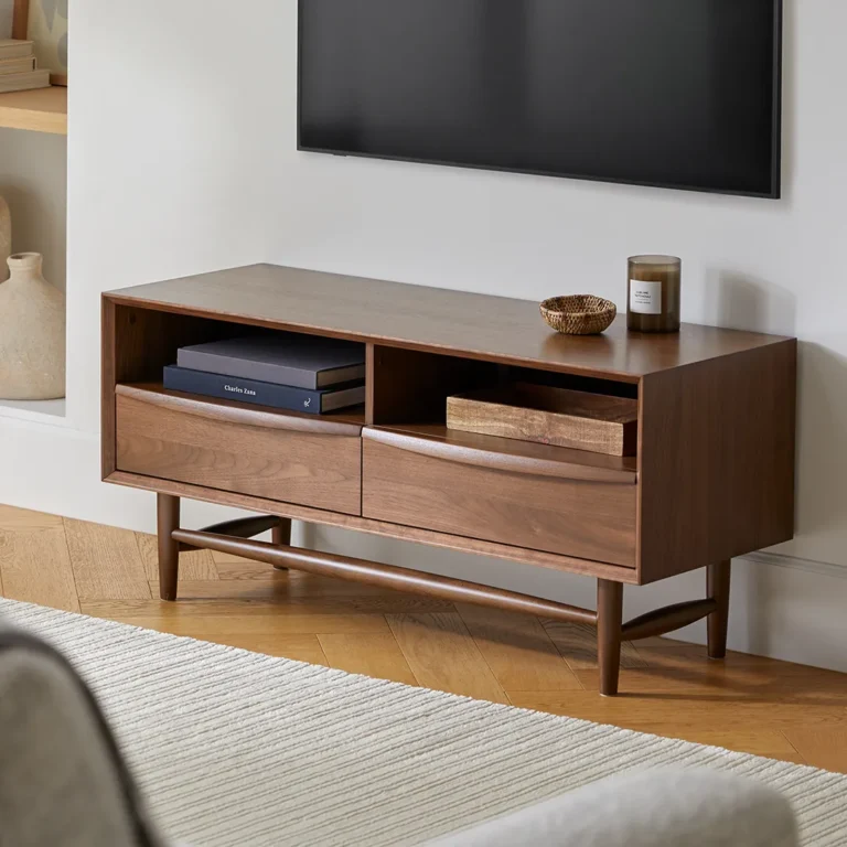 Lenia 42_ Low Media Unit - Walnut