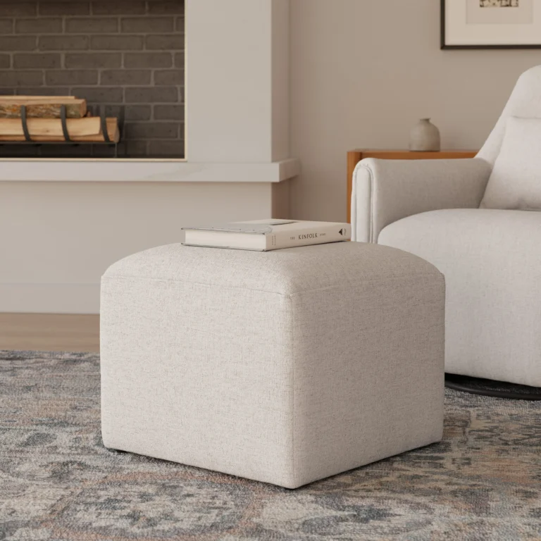 Winslow 21.25_ Ottoman - Napa White