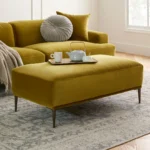 Abisko 45.5_ Velvet Ottoman - Plush Yarrow Gold