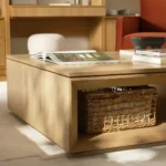 Suri 44_ Square Coffee Table - White Oak
