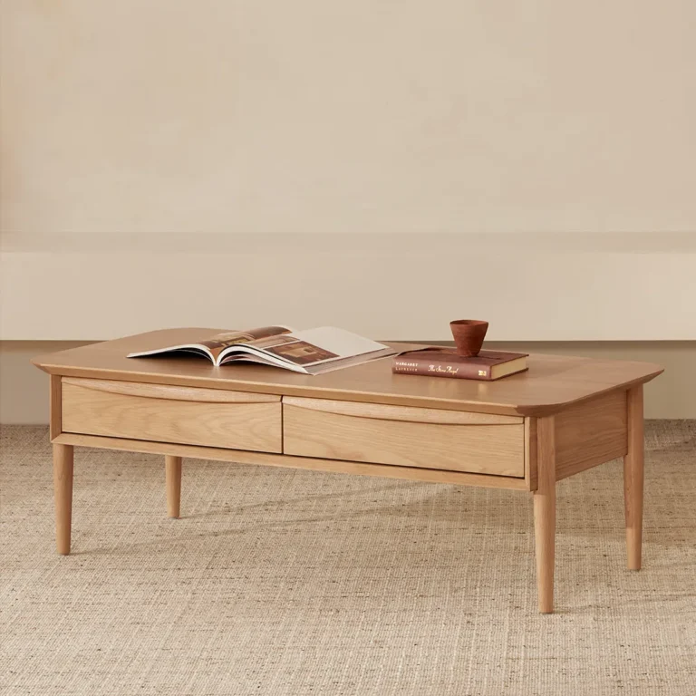 Lenia 46_ Storage Coffee Table - White Oak