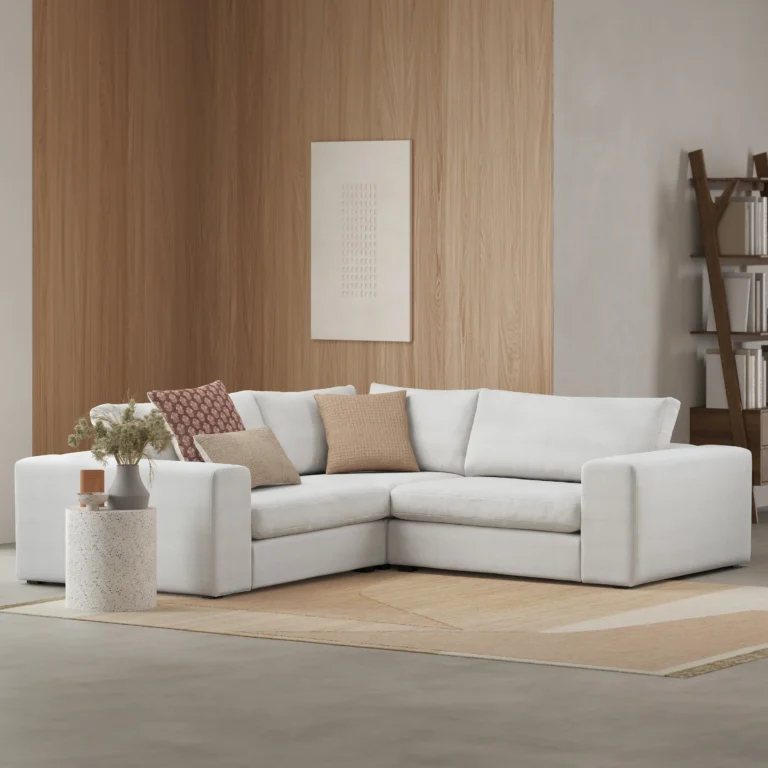 Beta 94_ Modular Corner Sectional - Quartz White
