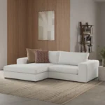 Beta 98_ Modular Left Chaise Sectional - Quartz White