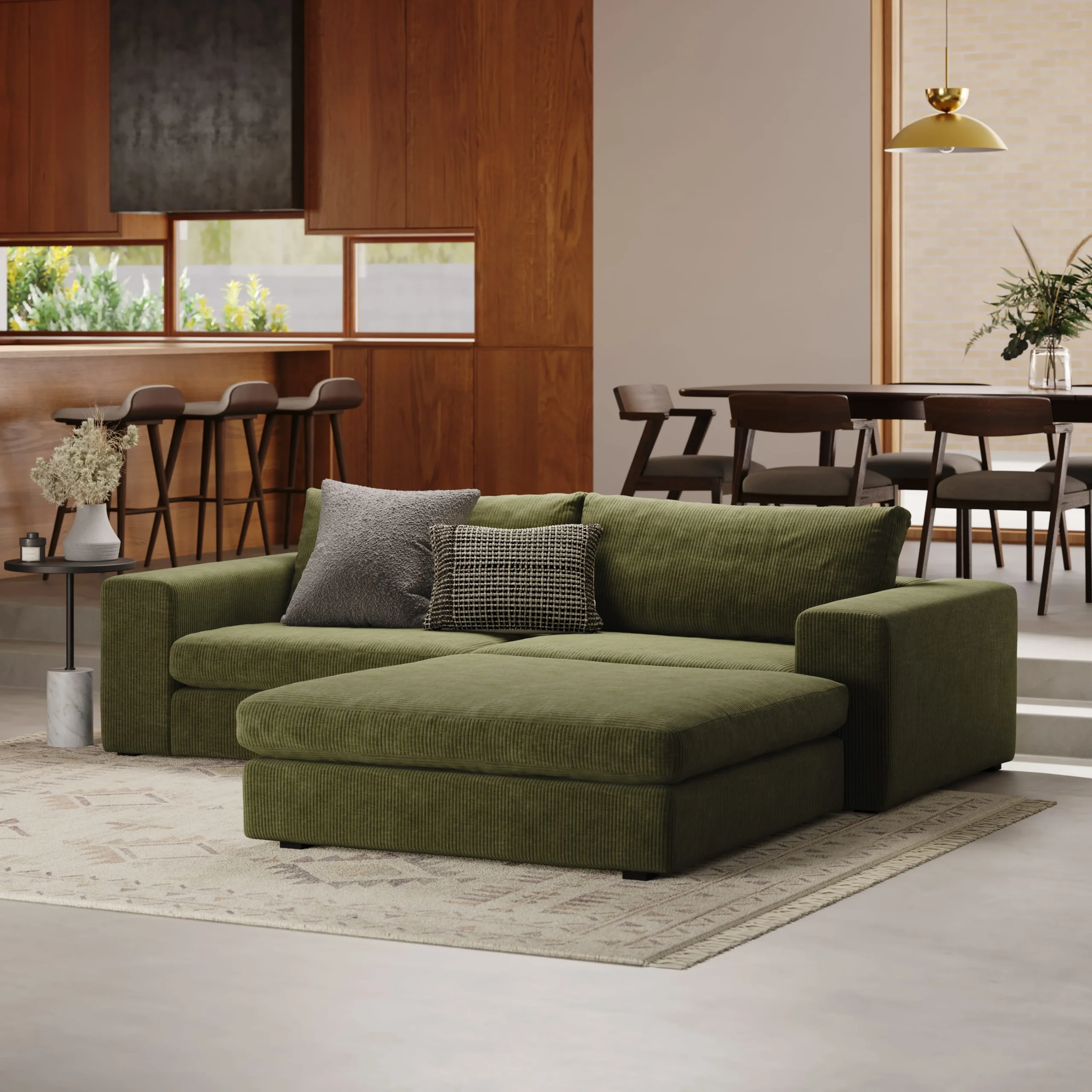 Beta 98_ Modular Sectional - Cypress Green