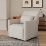 Winslow 29.5_ Swivel Glider Chair - Napa White
