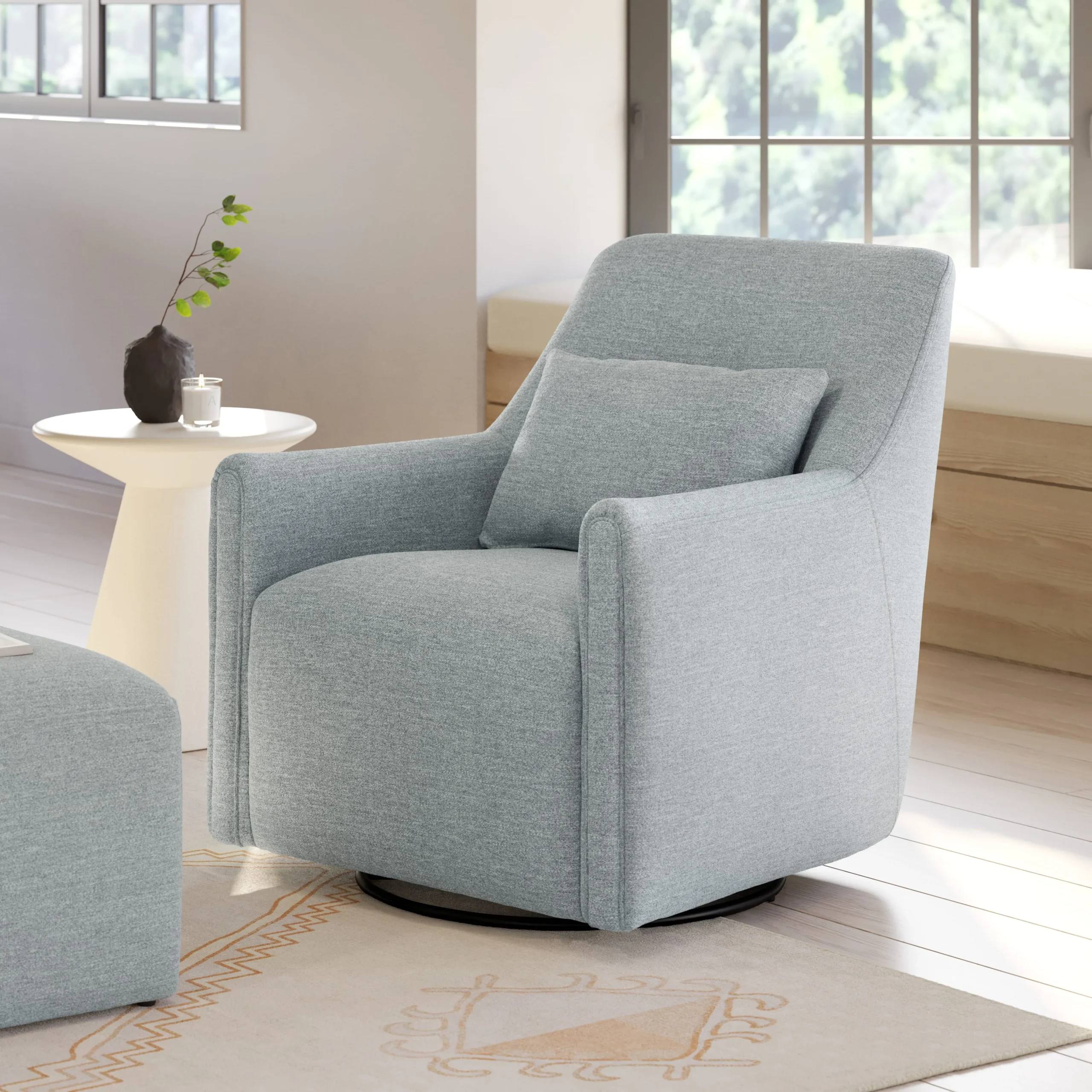 Winslow 29.5_ Swivel Glider Chair - Harbor Gray