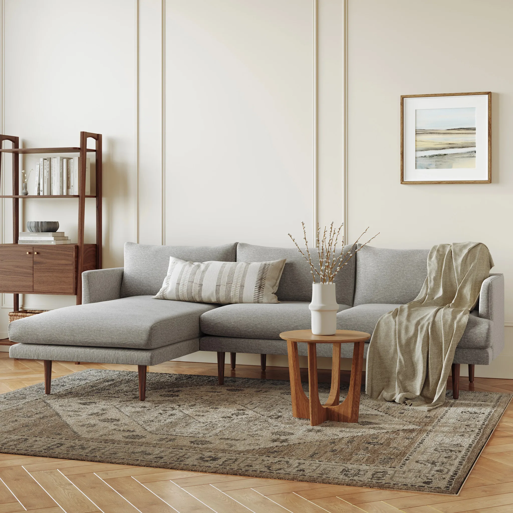 Burrard 112_ Left Sectional - Seasalt Gray