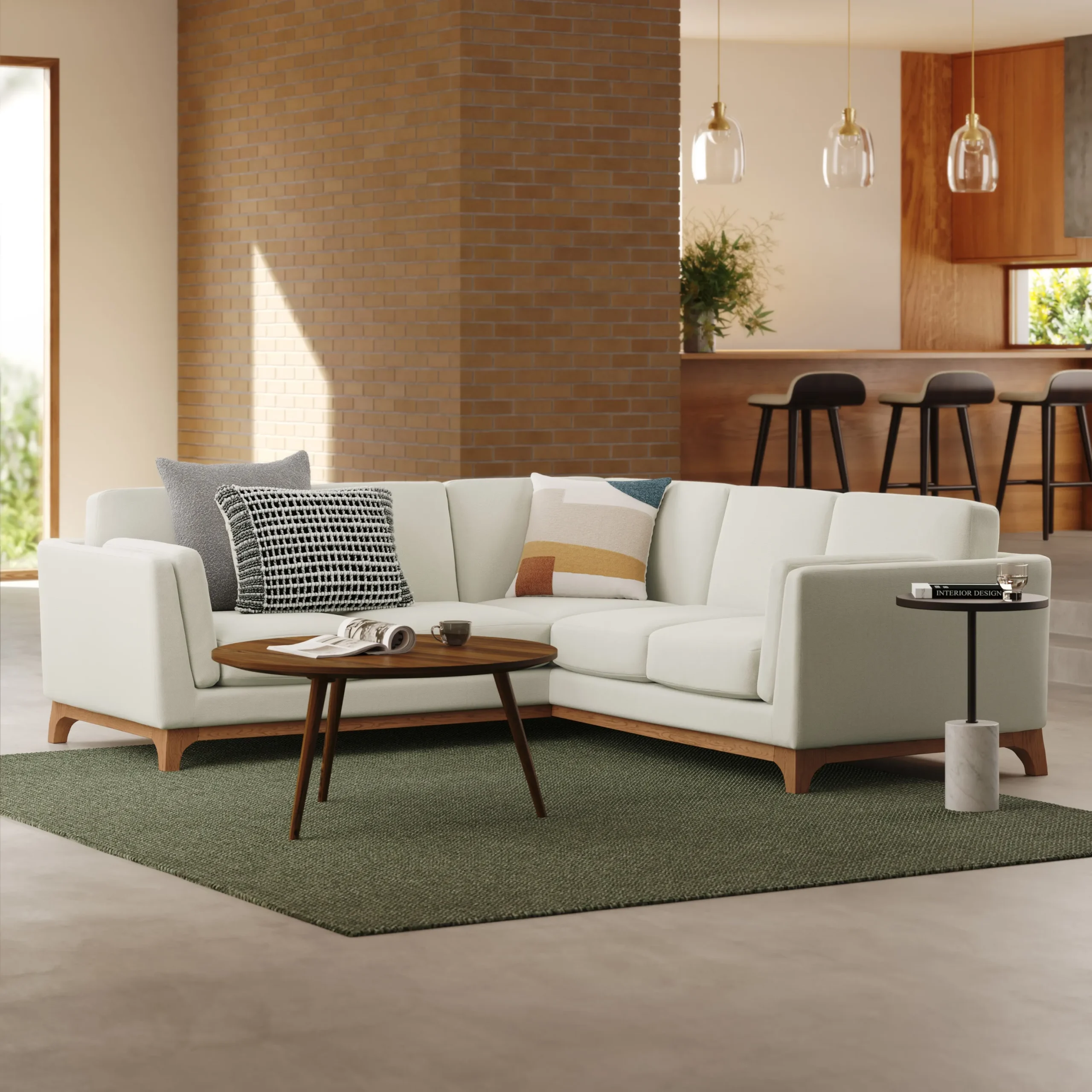 Ceni 88_ Corner Sectional - Buckler Ivory