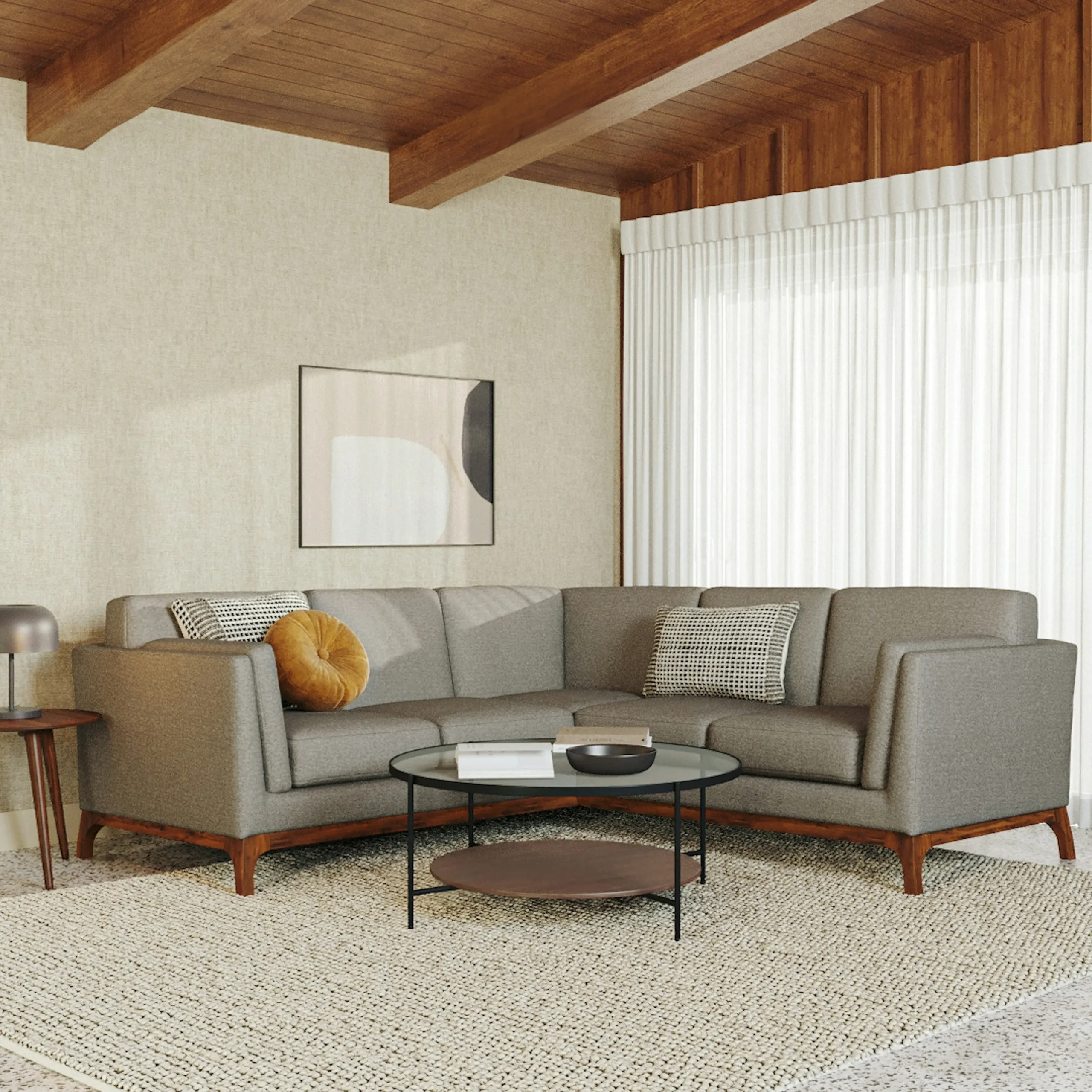 Ceni 88_ Corner Sectional - Quarry Gray