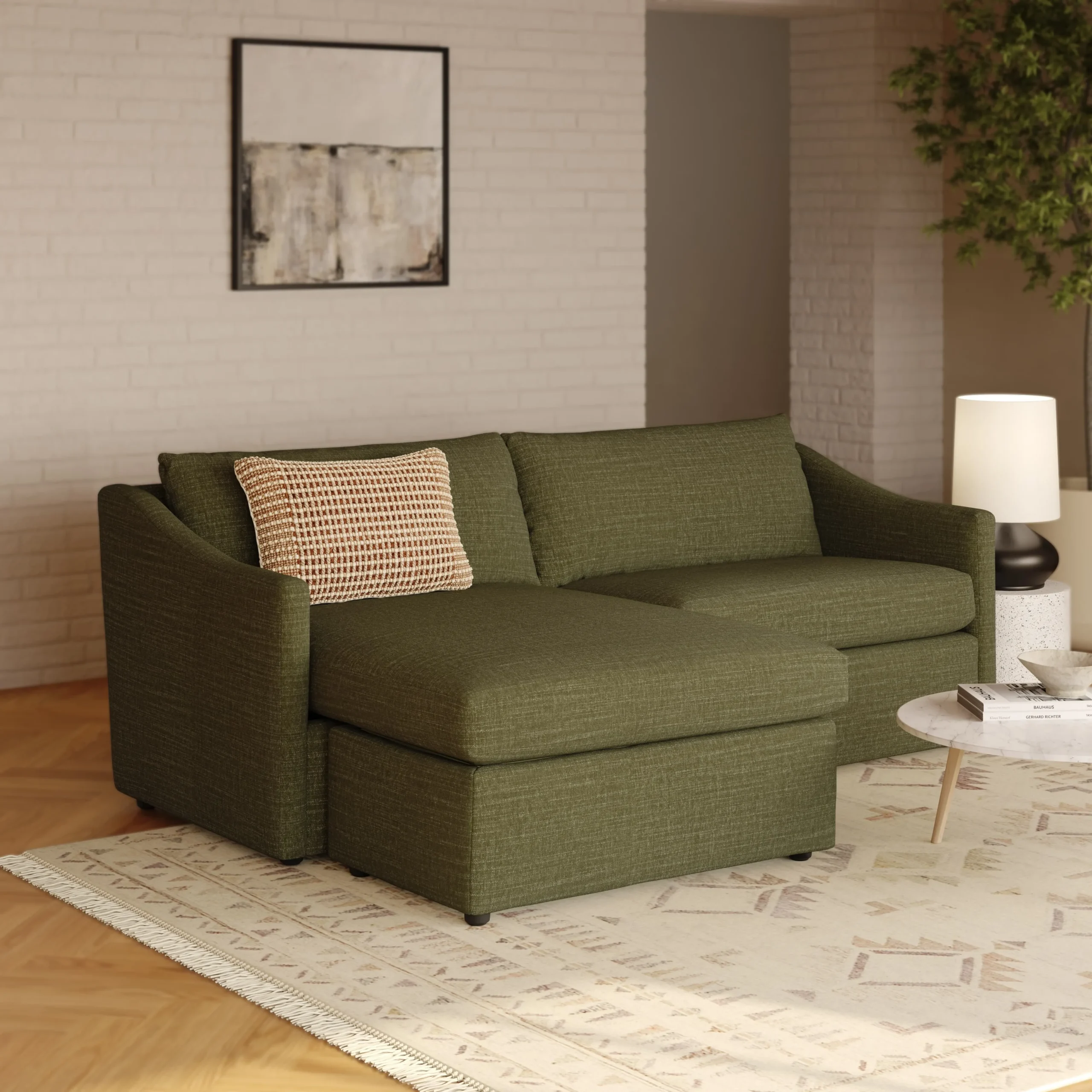 Landry 84.5_ Reversible Storage Sectional - Napa Moss
