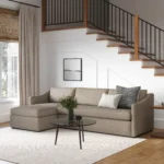 Landry 109_ Left Storage Sleeper Sectional - Napa Taupe