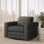 Riley 42_ Grand Swivel Chair - Napa Charcoal