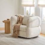 Quinn 40.5_ Swivel Lounge Chair - Nouna Pearl