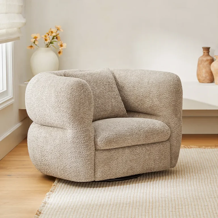 Quinn 40.5_ Swivel Lounge Chair - Nouna Mushroom