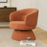 Makeva 31_ Swivel Lounge Chair - Anise Brown