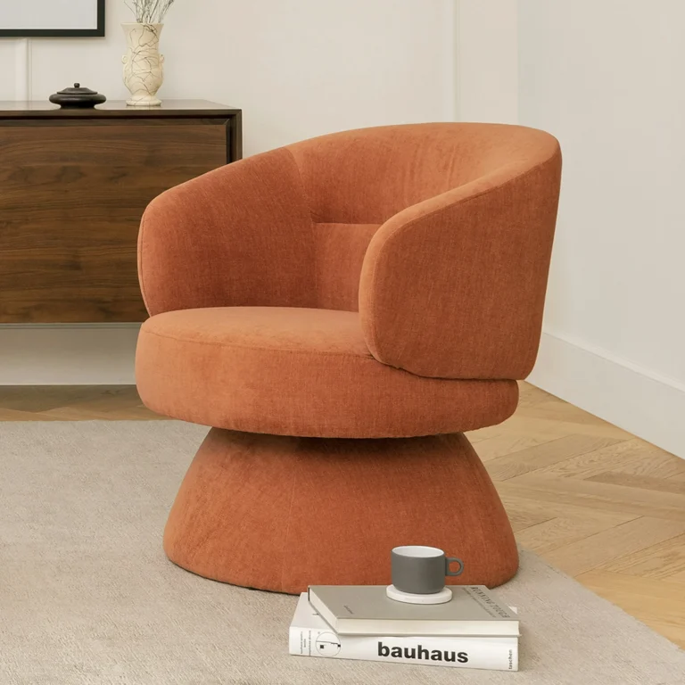 Makeva 31_ Swivel Lounge Chair - Anise Brown