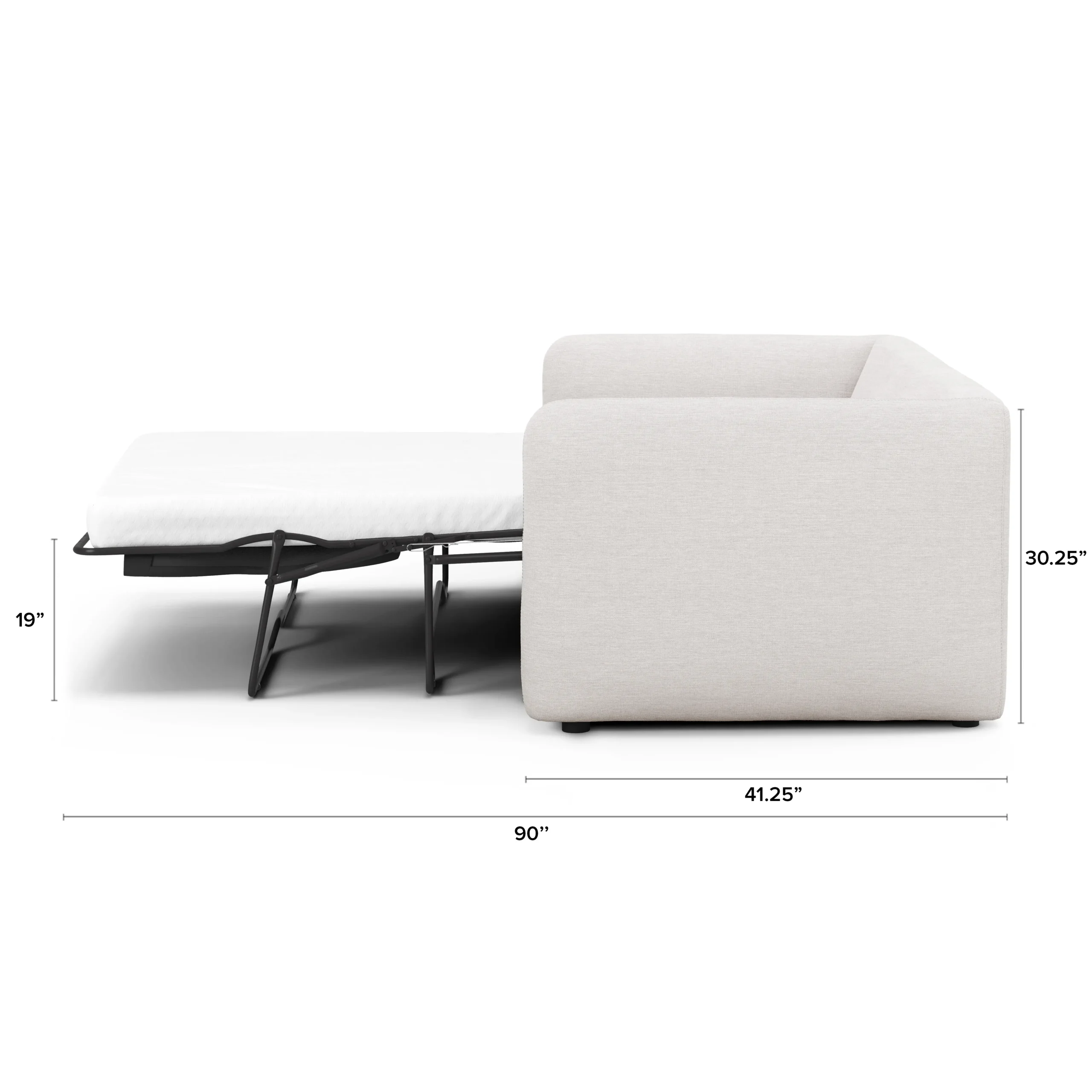 Leigh 86_ Reversible Storage Sleeper Sectional - Silver Gray - Image 2