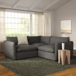 Leigh 87_ Modular Corner Sectional - Silver Gray