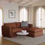 Leigh 92_ Modular Sectional - Napa Rust