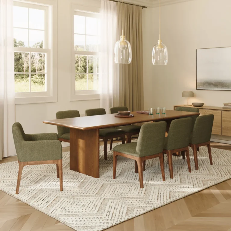 Rosin Dining Chair - Natural Oak and Sand Ivory