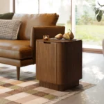 Moa Storage Side Table - Walnut