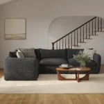 Leigh 126_ Modular L Sectional - Napa Charcoal