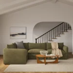 Leigh 126_ Modular L Sectional - Napa Moss