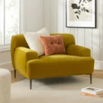 Abisko 42.5_ Velvet Lounge Chair - Plush Yarrow Gold