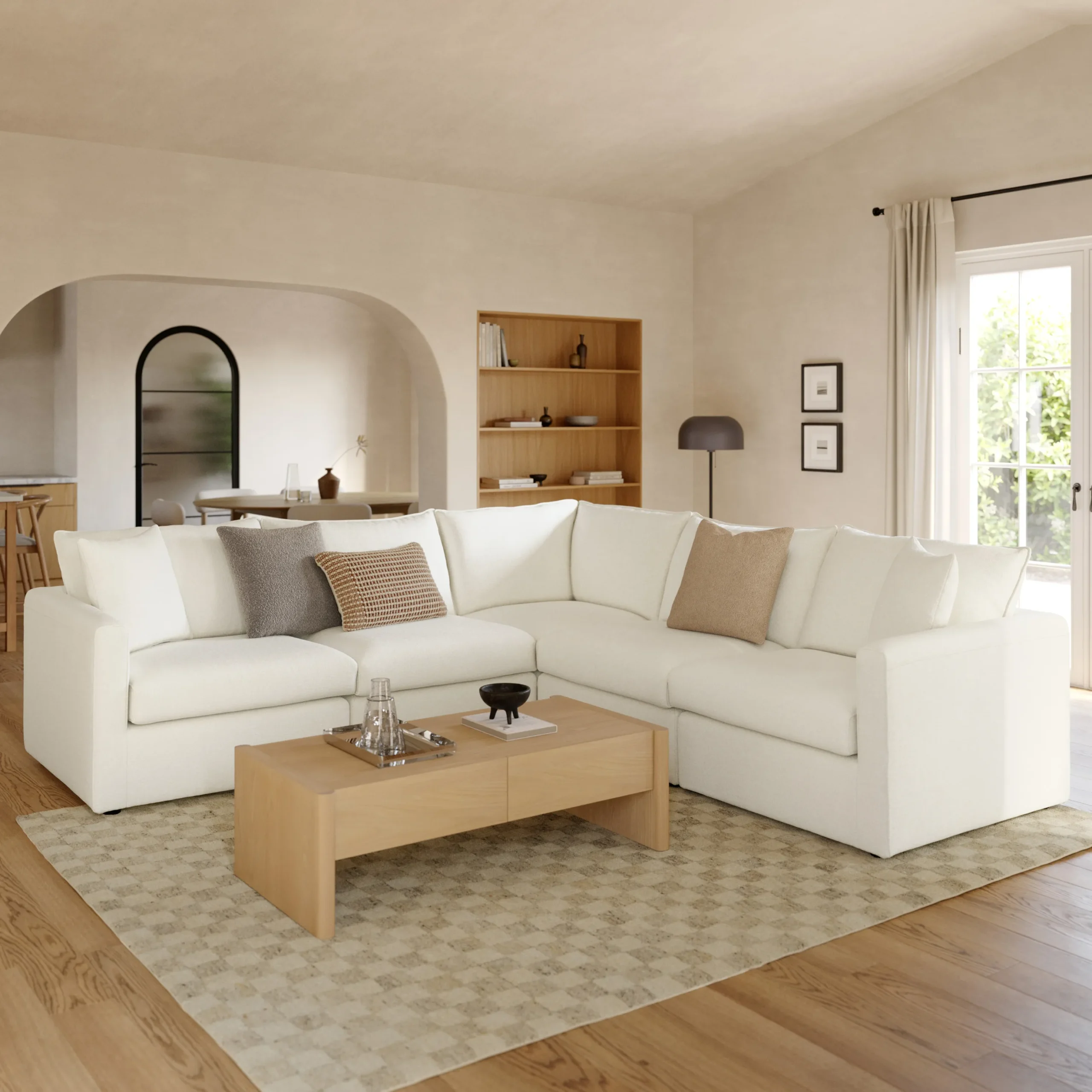 Lenae 105.5_ Corner Sectional - Savoy Ivory