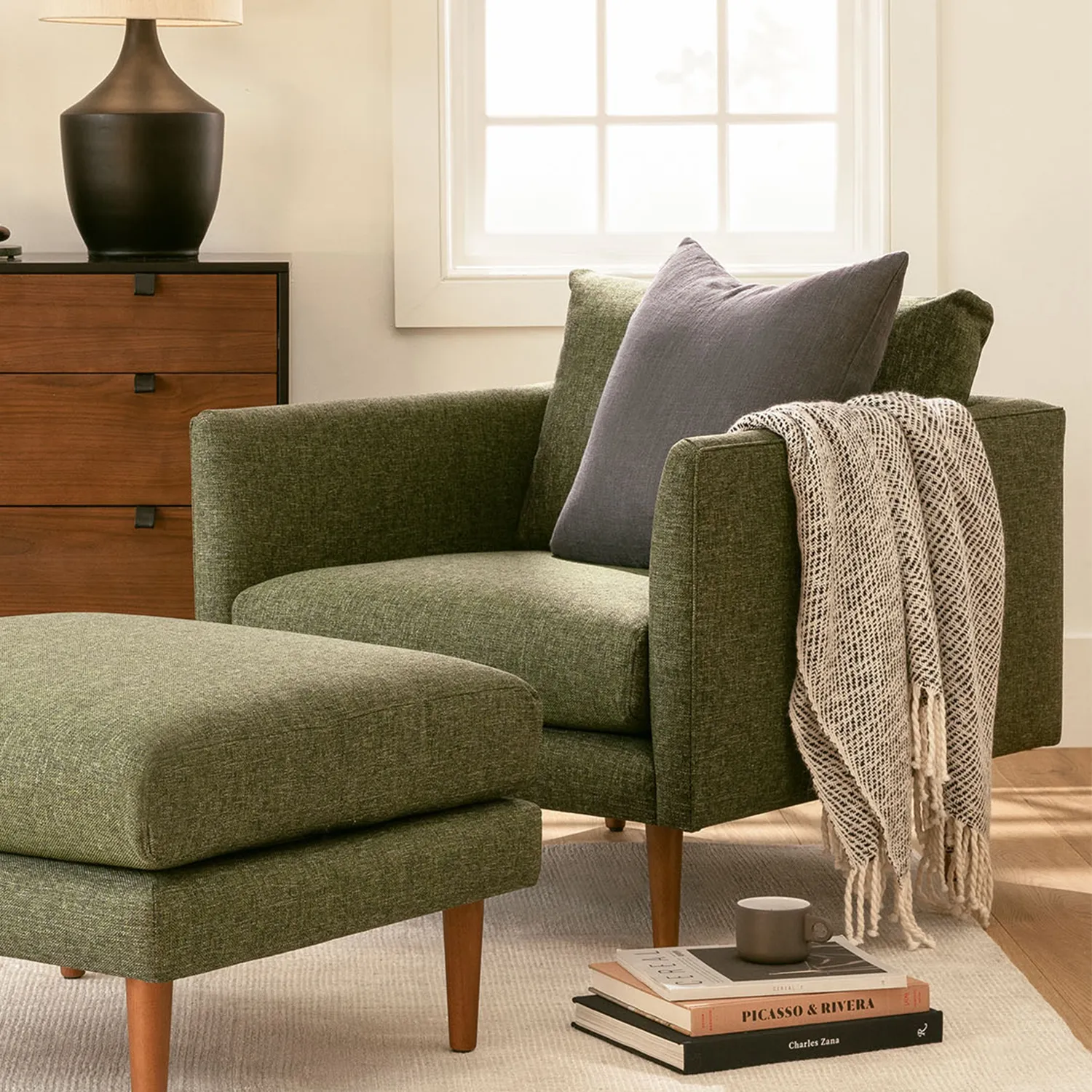 Burrard 32_ Lounge Chair - Forest Green - Image 13