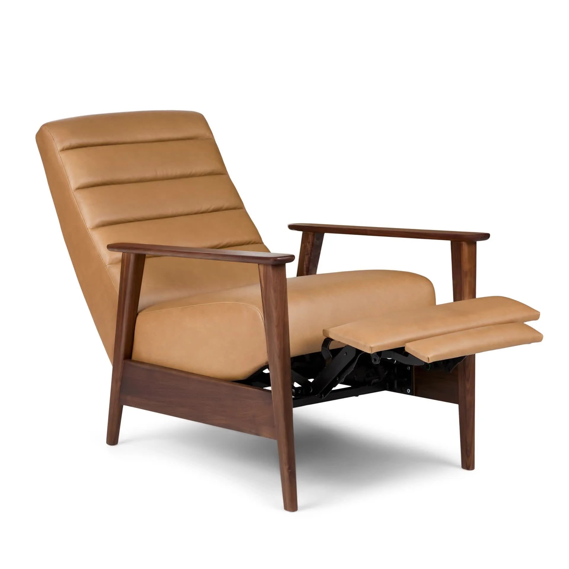 Ellow 28.5_ Leather Reclining Lounge Chair - Charme Tan - Image 15