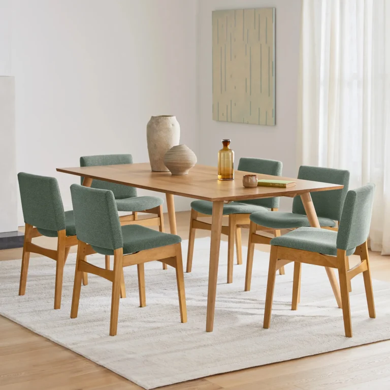 Nosh Dining Chair - Oak and Ratine Ivory