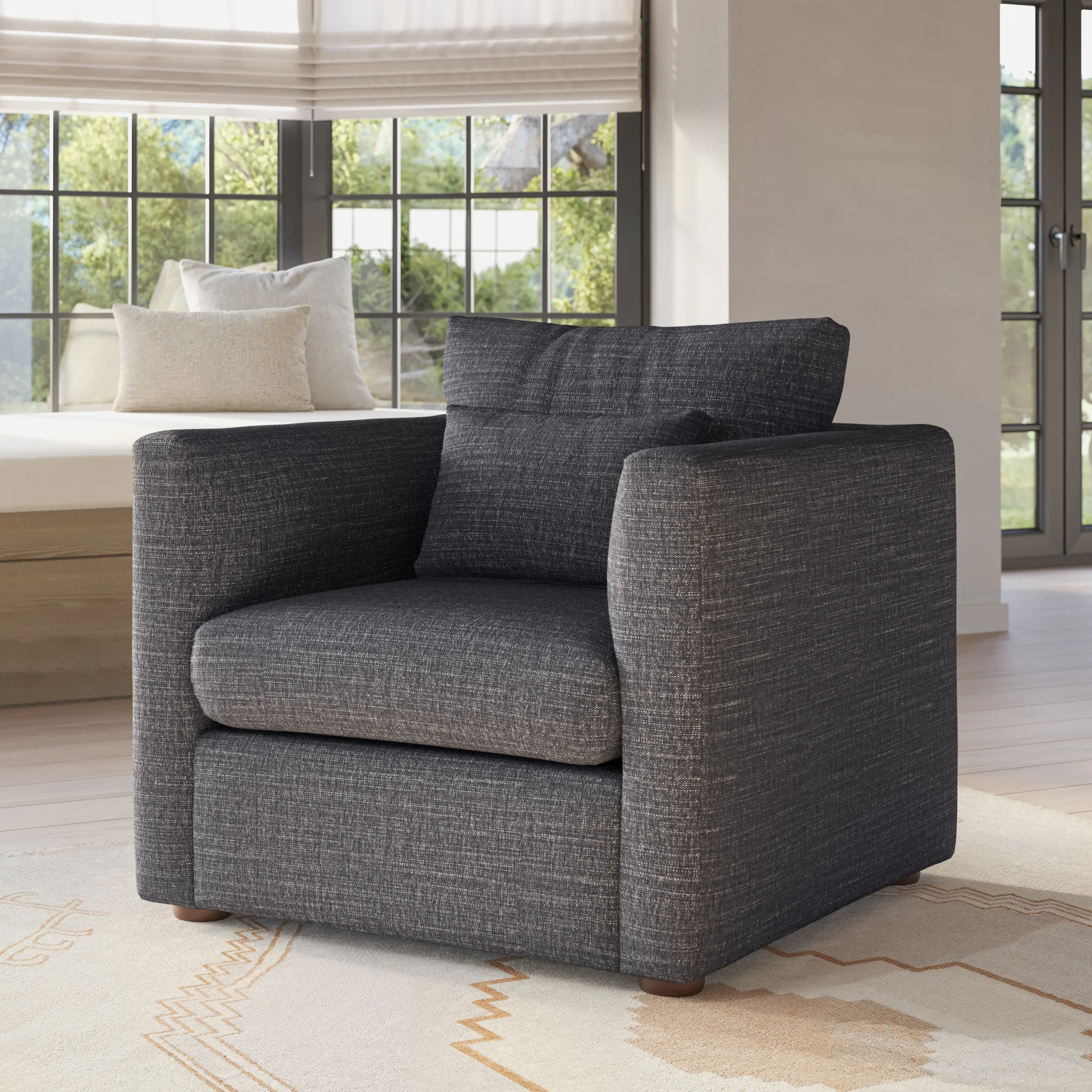 Marina 38_ Lounge Chair - Napa Charcoal