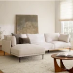 Olsen 110_ Left Sectional - Ratine Ivory