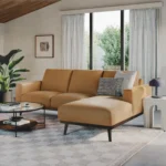 Rhett 93" Leather Chaise Sectional