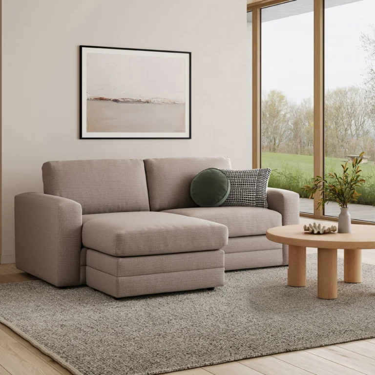Riley 84_ Reversible Storage Sectional - Napa Quartz