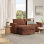 Riley 84_ Reversible Storage Sectional - Napa Rust