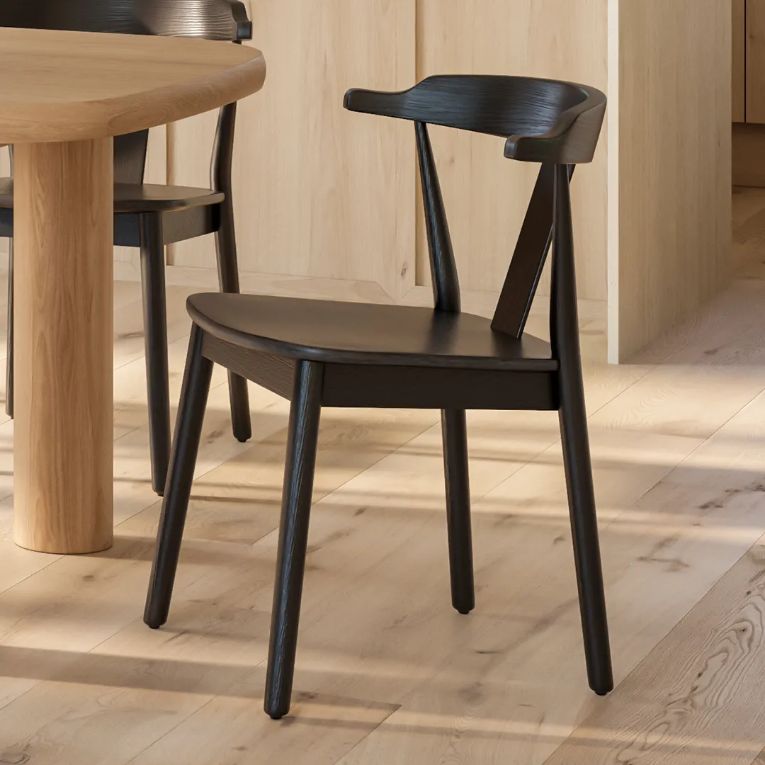 Morton Dining Chair - Black - Image 2
