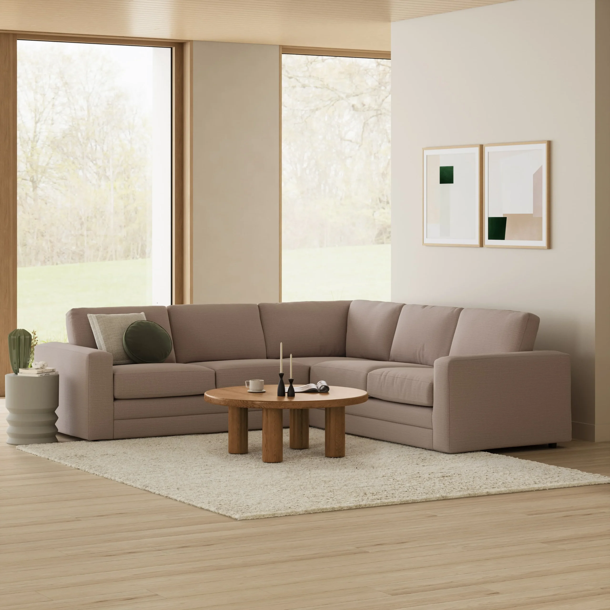 Riley 104_ Corner Sectional - Napa Quartz