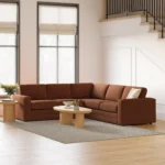 Riley 104_ Corner Sectional - Napa Rust