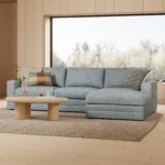 Riley 118.5_ Right Sectional - Silver Light Blue