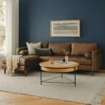 Sven 100_ Tufted Leather Left Sectional - Charme Chocolat