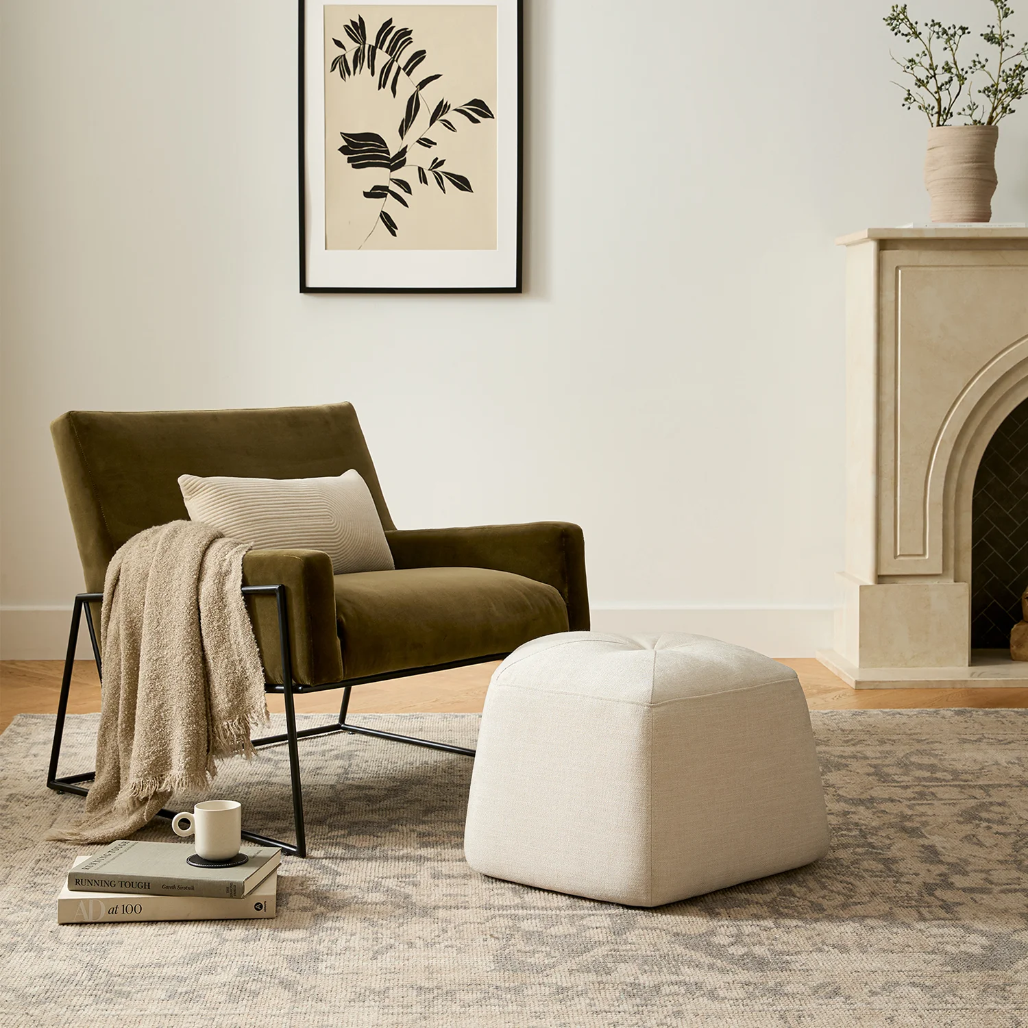 Regis 33_ Velvet Lounge Chair - Juniper Green - Image 9