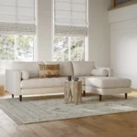Sven 100_ Tufted Right Sectional - Biscuit Cream